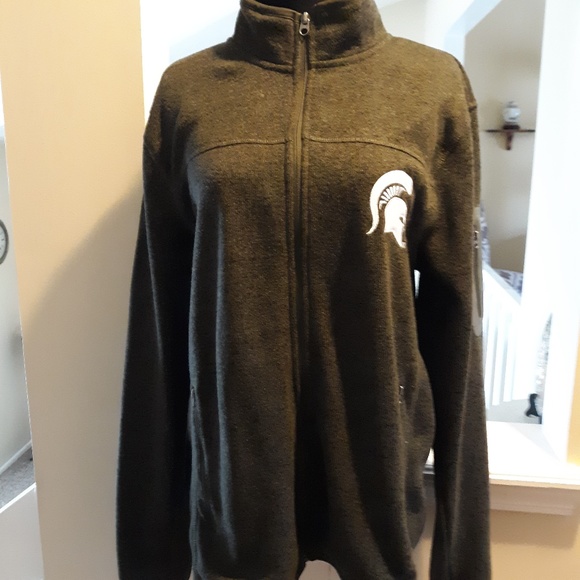 58 Sports Jackets & Blazers - MSU Spartan Jacket  M Green EUC